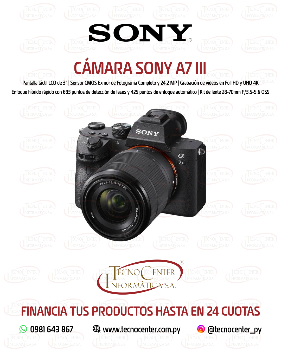 Cámara Sony A7 III Kit 28-70mm